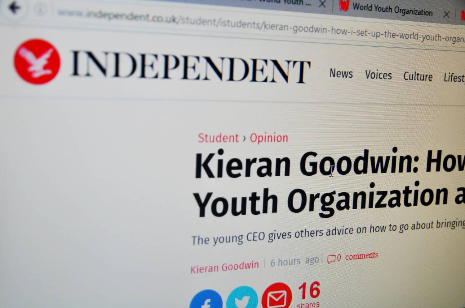 We are featured in The Independent